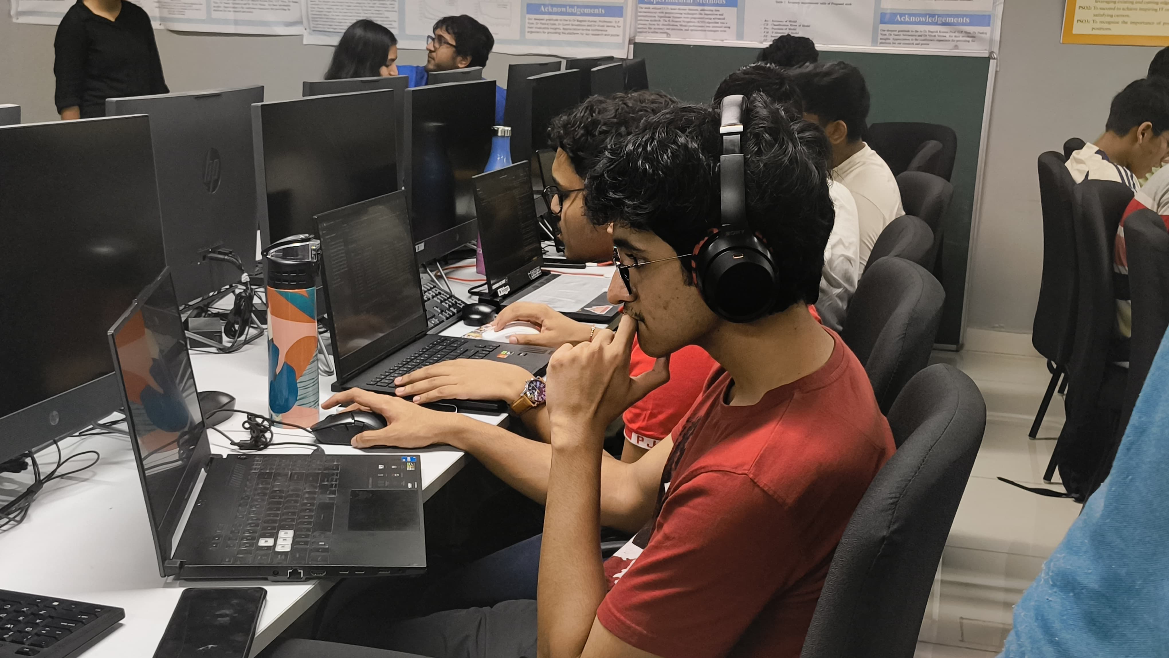 Students collaborating